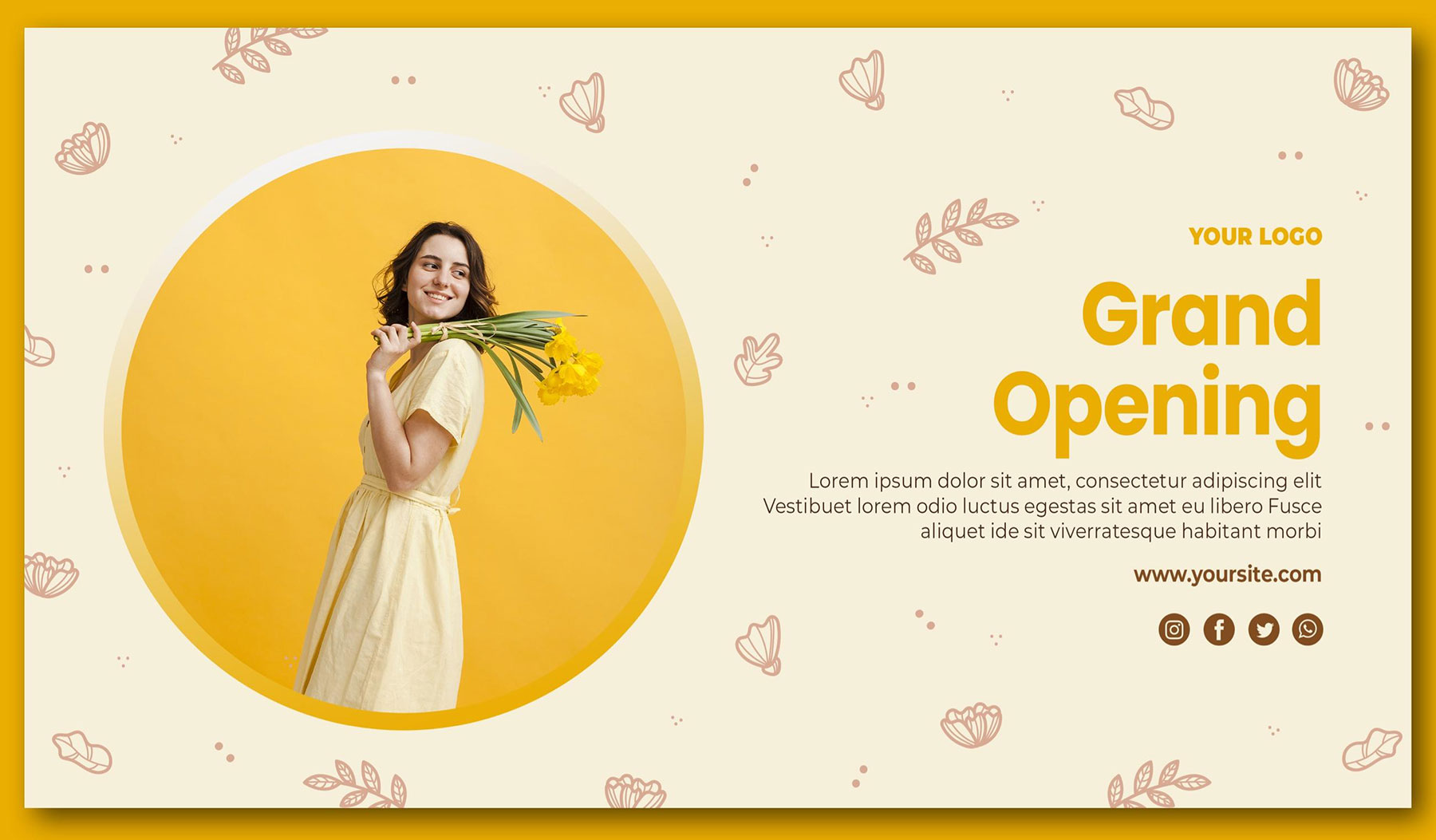 Florist Banner - Grand Opening